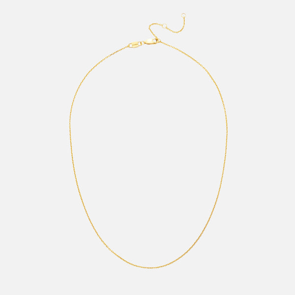 DIAMOND CUT CABLE CHAIN NECKLACE