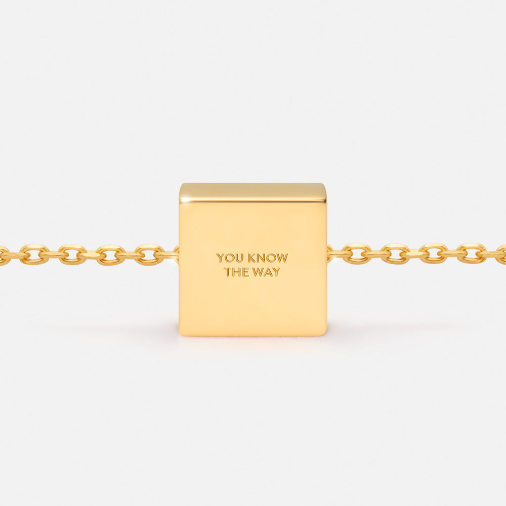 'YOU KNOW THE WAY' NECKLACE PENDANT CHARM
