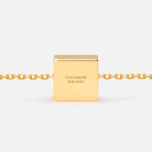 'YOU KNOW THE WAY' NECKLACE PENDANT CHARM