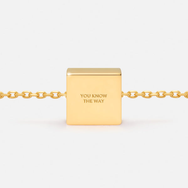 'YOU KNOW THE WAY' NECKLACE PENDANT CHARM