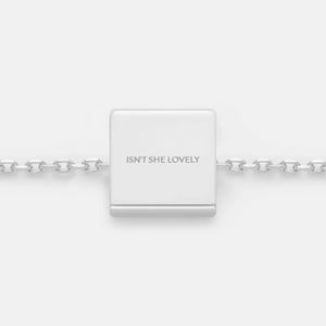 ISN'T SHE LOVELY NECKLACE PENDANT CHARM