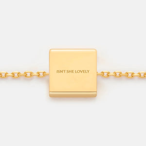 ISN'T SHE LOVELY NECKLACE PENDANT CHARM