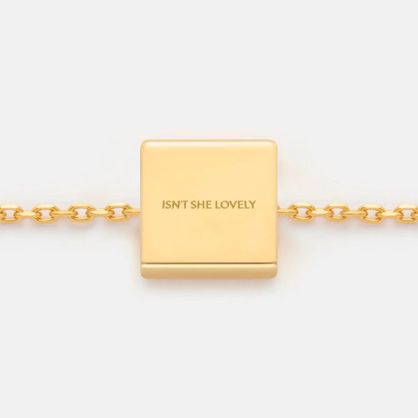 ISN'T SHE LOVELY NECKLACE PENDANT CHARM
