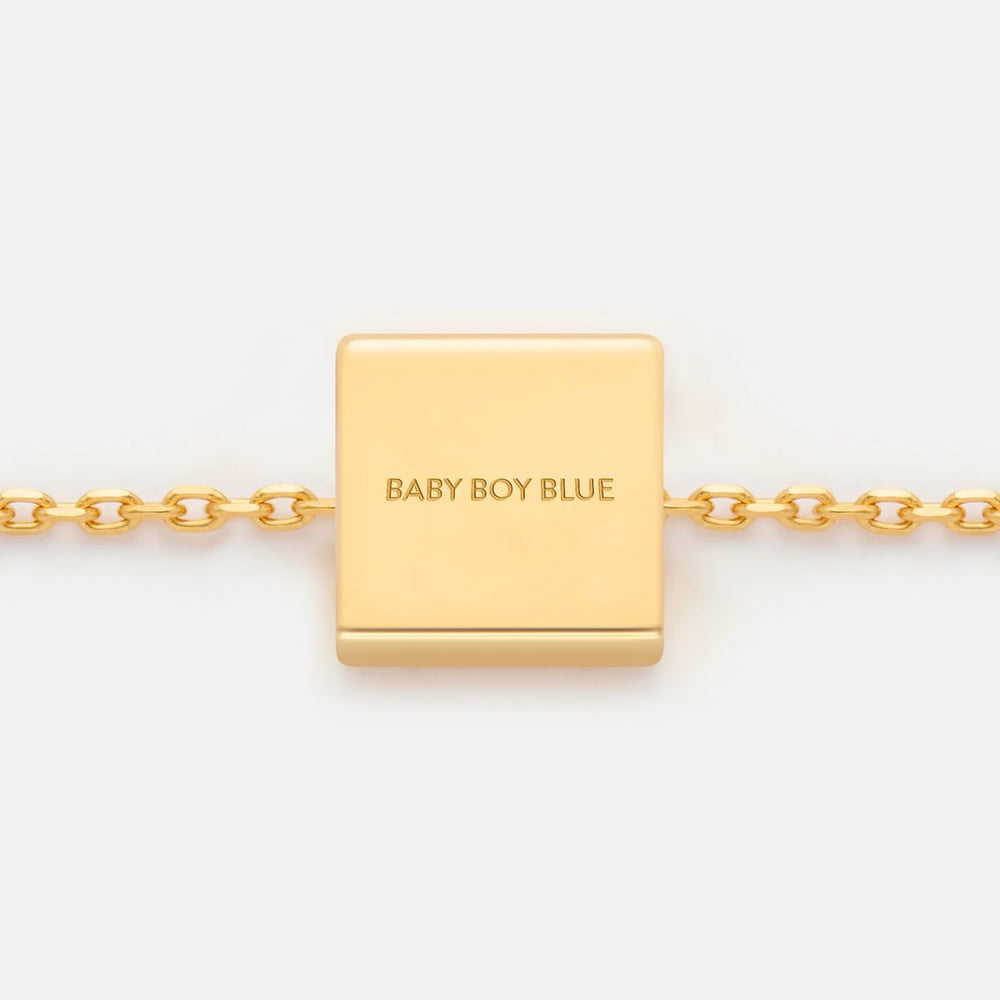 BABY BOY BLUE NECKLACE PENDANT CHARM