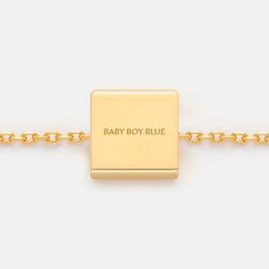 BABY BOY BLUE NECKLACE PENDANT CHARM