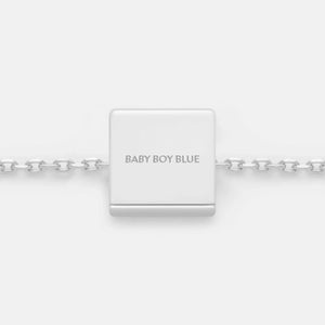 BABY BOY BLUE NECKLACE PENDANT CHARM