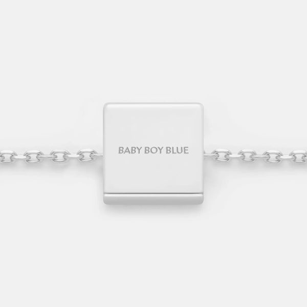 BABY BOY BLUE NECKLACE PENDANT CHARM