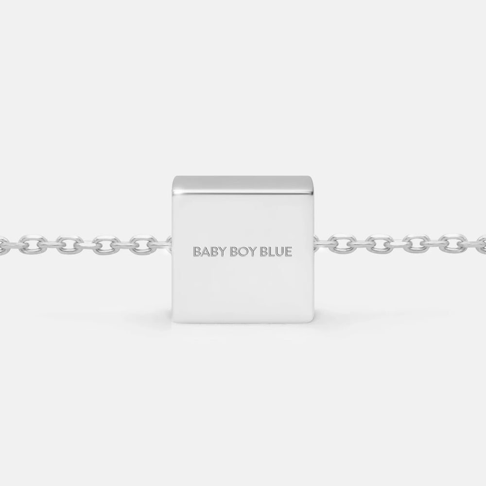BABY BOY BLUE NECKLACE PENDANT CHARM