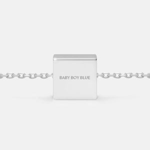 BABY BOY BLUE NECKLACE PENDANT CHARM