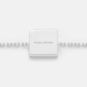 IT'S ALL FOR YOU NECKLACE PENDANT CHARM