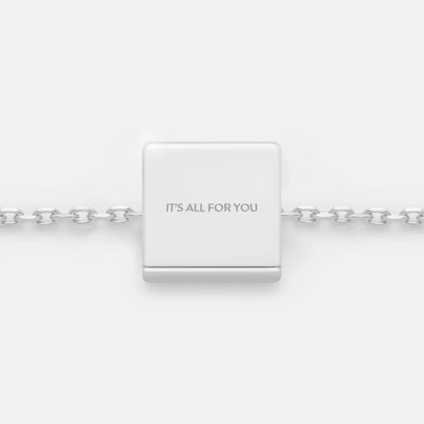 IT'S ALL FOR YOU NECKLACE PENDANT CHARM