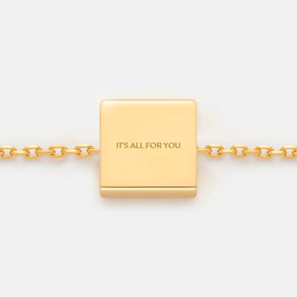 IT'S ALL FOR YOU NECKLACE PENDANT CHARM