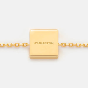 IT'S ALL FOR YOU NECKLACE PENDANT CHARM