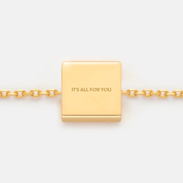 IT'S ALL FOR YOU NECKLACE PENDANT CHARM