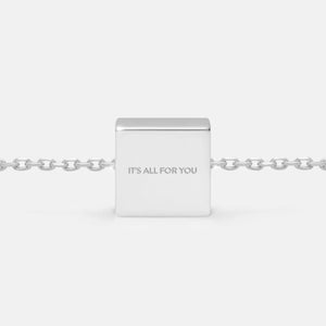 IT'S ALL FOR YOU NECKLACE PENDANT CHARM
