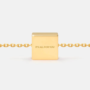 IT'S ALL FOR YOU NECKLACE PENDANT CHARM