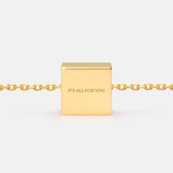 IT'S ALL FOR YOU NECKLACE PENDANT CHARM