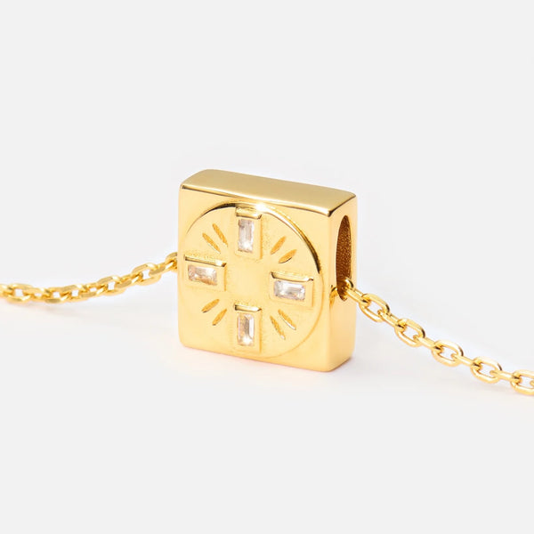'TRUST IN THE TIMING' NECKLACE PENDANT CHARM
