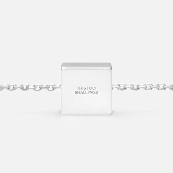 THIS TOO SHALL PASS NECKLACE PENDANT CHARM (925 Sterling Silver)